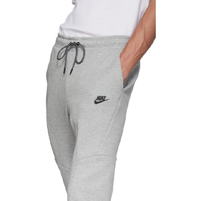 Shop Nike Grey Tech Pack Lounge Pants In 063dkgryblk