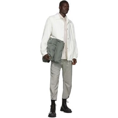 Shop Jil Sander Off-white Essential Coach Jacket In 104 - Natur