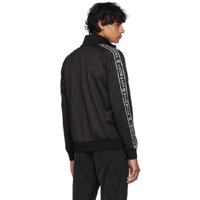 Black 4G Logo Band Zip Track Jacket – bandofg5jlierstyle.com