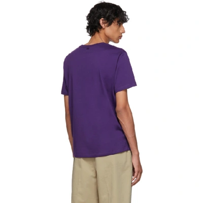 Shop Ami Alexandre Mattiussi Purple Ami De Coeur T-shirt In 500 Violet