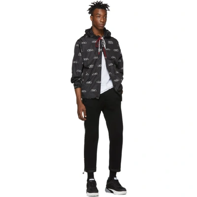 Shop Moncler Black Mikael Jacket In 034.blk/wht