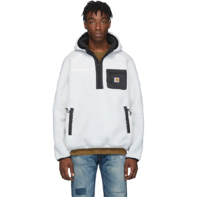 Shop Carhartt Work In Progress White Prentis Pullover Hoodie