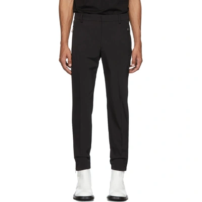 Shop Prada Black Techno Stretch Trousers