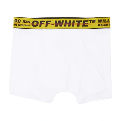 OFF-WHITE 白色工业风贴边平角内裤