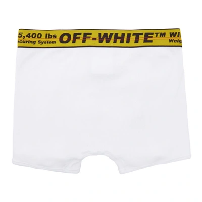 OFF-WHITE 白色工业风贴边平角内裤