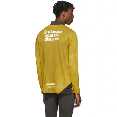 Shop Nike Yellow And Grey Gyakusou Half-zip Sweater In 793 Mineral