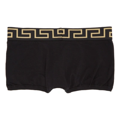 Shop Versace Underwear Black Medusa Boxer Briefs In A80g Blk/gl