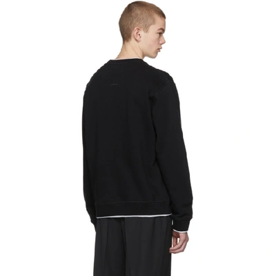 Shop Kenzo Black Tiger Crest Sweatshirt In 99.black