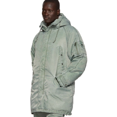 Shop John Elliott Green Down Nicasio Parka In Spruce