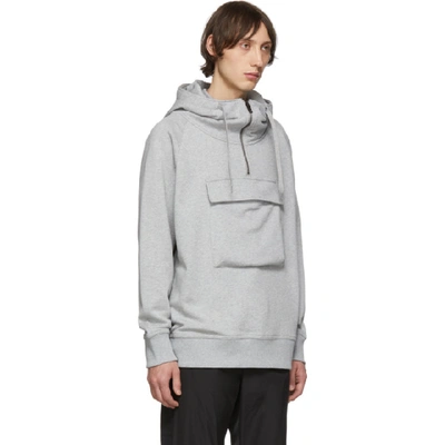 Shop Burberry Grey Archford Mj Wear Hoodie