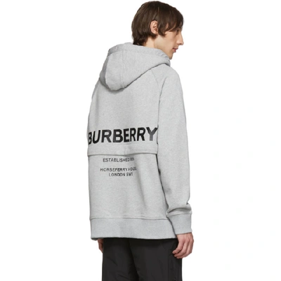 Shop Burberry Grey Archford Mj Wear Hoodie