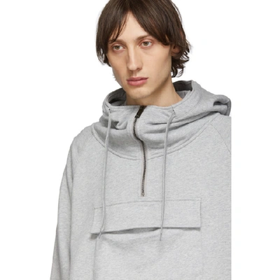 Shop Burberry Grey Archford Mj Wear Hoodie