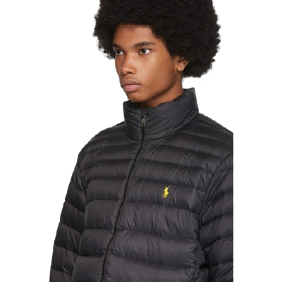 Shop Polo Ralph Lauren Black Down Packable Quilted Jacket