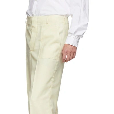 Shop Jacquemus Off-white Moulin Trousers In 19615220 Wh