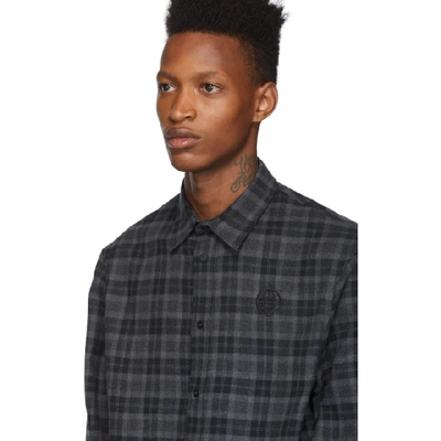 Shop Mcq By Alexander Mcqueen Mcq Alexander Mcqueen Grey Mcq Swallow Rollins Shirt In 1467 Greysc