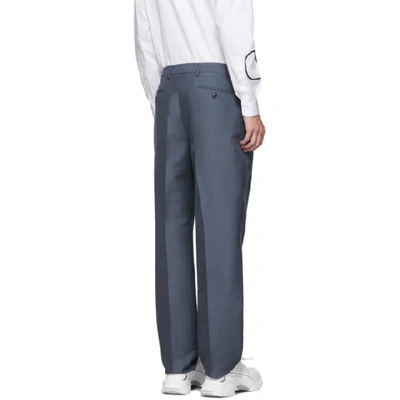 Shop Valentino Blue Ninety Fit Trousers In Inm