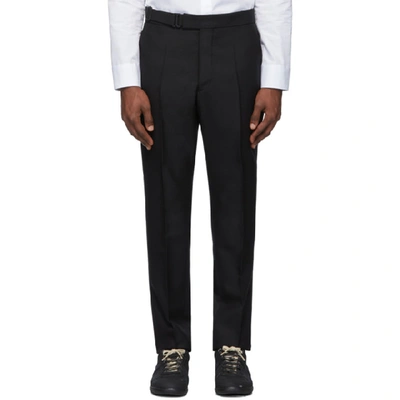 Shop Maison Margiela Black Canvas Trousers In 900 Black