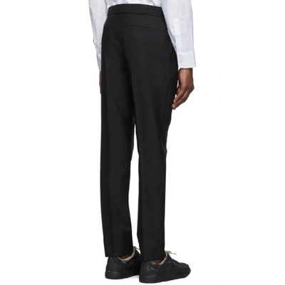 Shop Maison Margiela Black Canvas Trousers In 900 Black