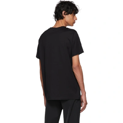 Shop Givenchy Black Snake Pocket T-shirt In 001 Black