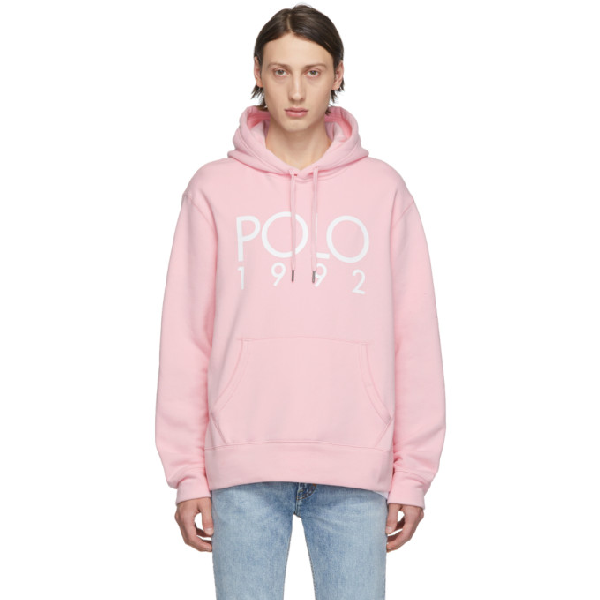 polo 1992 hoodie pink