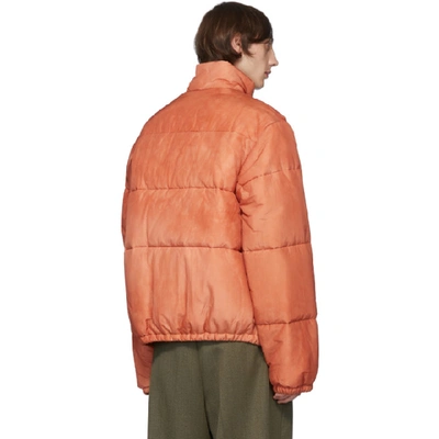 Our Legacy Walrus Puffa Faded Silk-blend Jacket In Orange | ModeSens