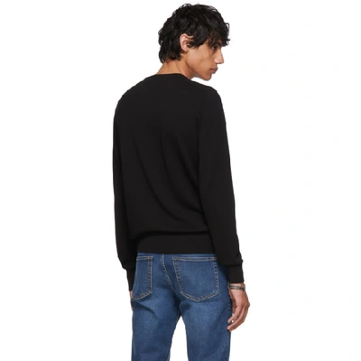 Shop Givenchy Black Leo Sweater In 001 Black