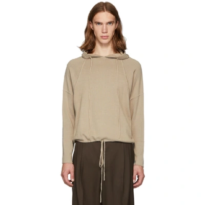 Shop Judy Turner Beige Rock Hoodie In Khaki