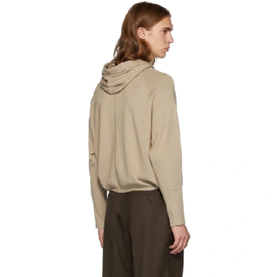 Shop Judy Turner Beige Rock Hoodie In Khaki