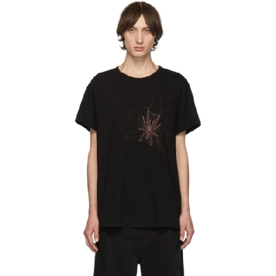 Shop Yohji Yamamoto Black Spider T-shirt