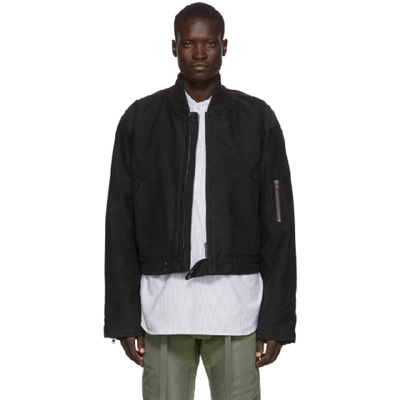 Fear Of God Black Sixth Collection Bomber Jacket In 010 Black 