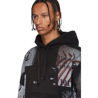 Shop Alyx 1017  9sm Black All Over Print Hoodie In Blk0001