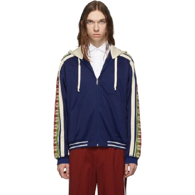 Gucci Interlocking G Bomber Hooded Jacket