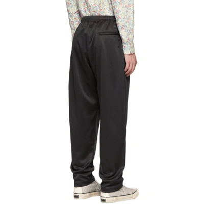 Shop Engineered Garments Black Fleece Jog Lounge Pants In St002 Black