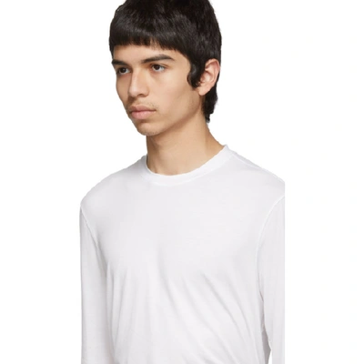 Shop Giorgio Armani White Viscose Sweater