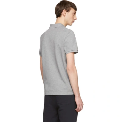 Shop Moncler Grey Maglia Boxer Polo In 984.grey