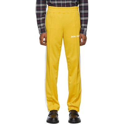 Shop Palm Angels Yellow Classic Track Pants In 6001 Ylwht