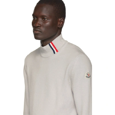 Shop Moncler Grey Maglione Tricot Ciclista Sweater In 911 Grey