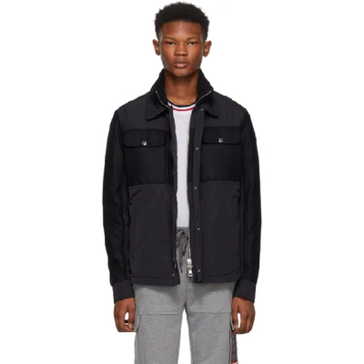 Shop Moncler Navy Beaufort Jacket In 18-742.navy