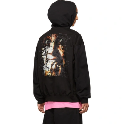 Shop Doublet Black Horror Embroidery Hoodie