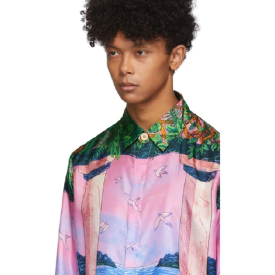 Shop Casablanca Multicolor Moca Sunset Shirt