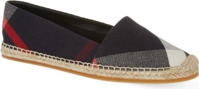 Shop Burberry Hodegeson Espidrilles In Navy