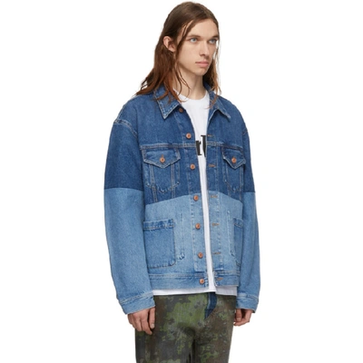 Shop Diesel Blue Denim D-puf Jacket In 01 Blue