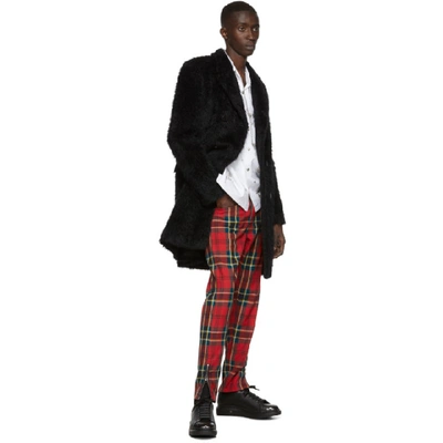 Shop Alexander Mcqueen Red Tartan Bug Trousers In 6663 Rdgrnb