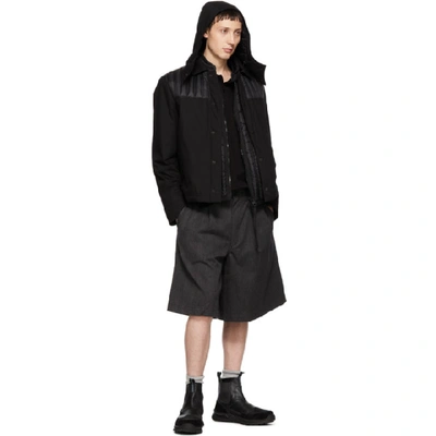 Shop Moncler Genius 5 Moncler Craig Green Black Down Pike Jacket In 999 Black