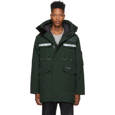 Shop Junya Watanabe Green Canada Goose Edition Down Parka In 2 Green