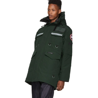 JUNYA WATANABE 绿色 CANADA GOOSE 联名羽绒派克大衣