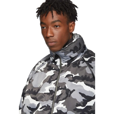 Shop Juun.j Reversible Black And Silver Winter Jacket In 5 Black