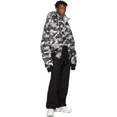 Shop Juun.j Reversible Black And Silver Winter Jacket In 5 Black