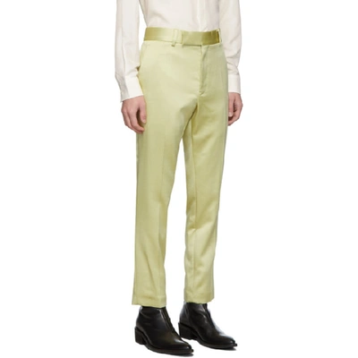 Shop Haider Ackermann Yellow Classic Trousers In Kuiper Yell