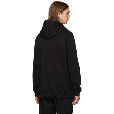 Shop Burberry Black Tb Logo Hoodie